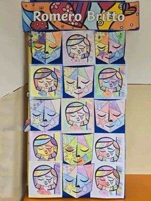 Lucrări inspirate de Romero Britto - portrete pop art