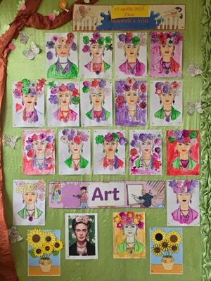 Panou Ziua Mondială a Artei - Frida Kahlo